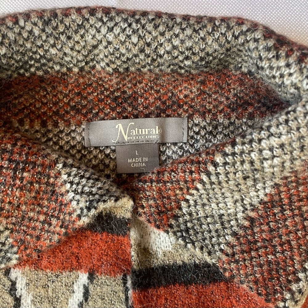 Natural Reflections Multicolor Geometric Cardigan - image 2